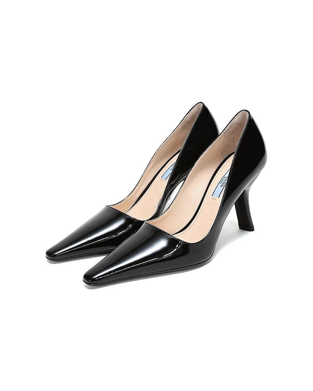 Prada (Wmns) Satin Pumps in Black | Lyst