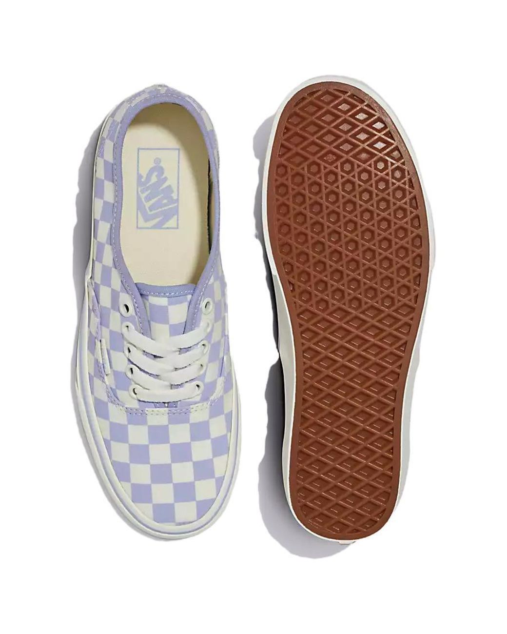 Vans Blue Authentic Checkerboard Shoes for men