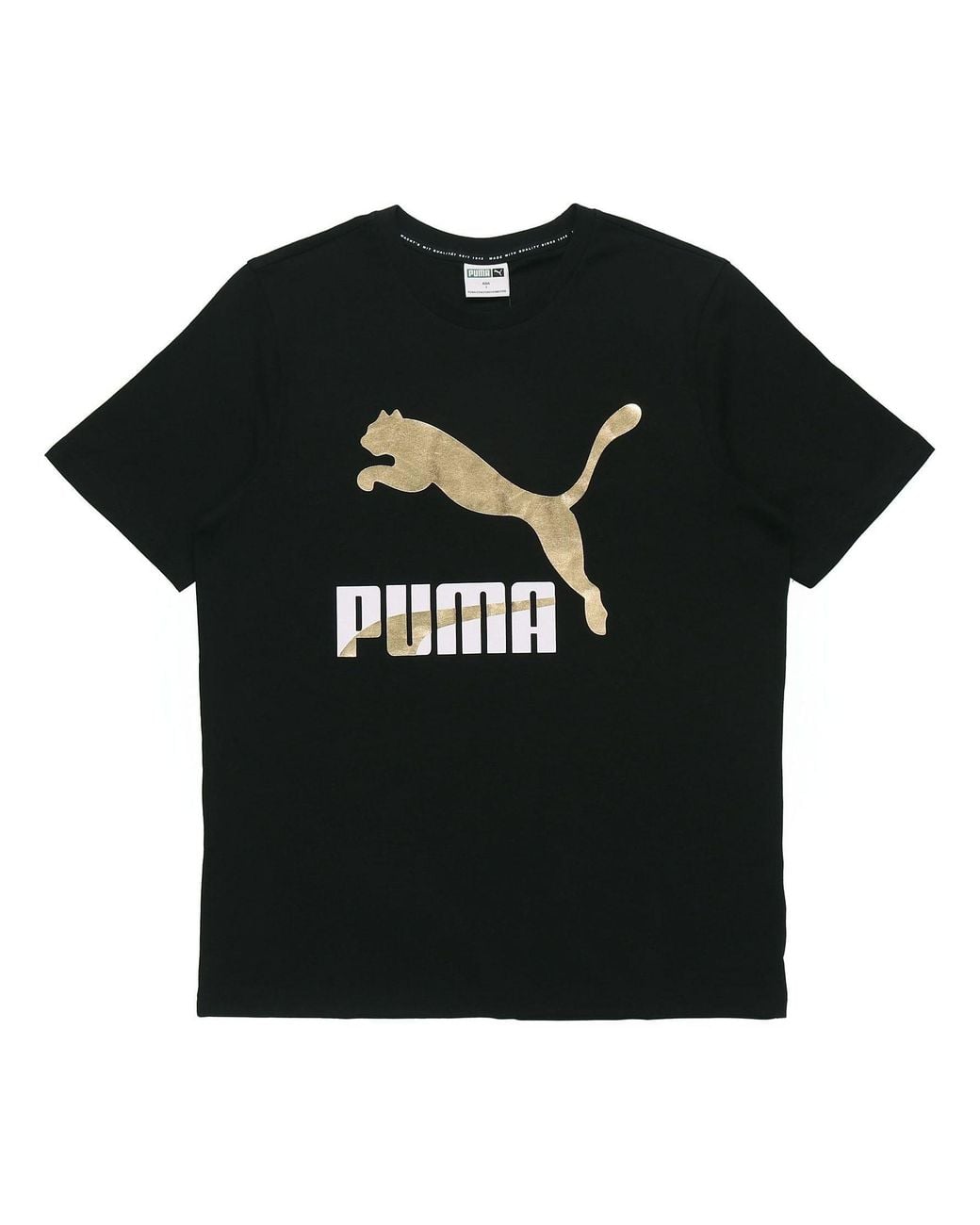 PUMA Black Classics Logo T-Shirt for men