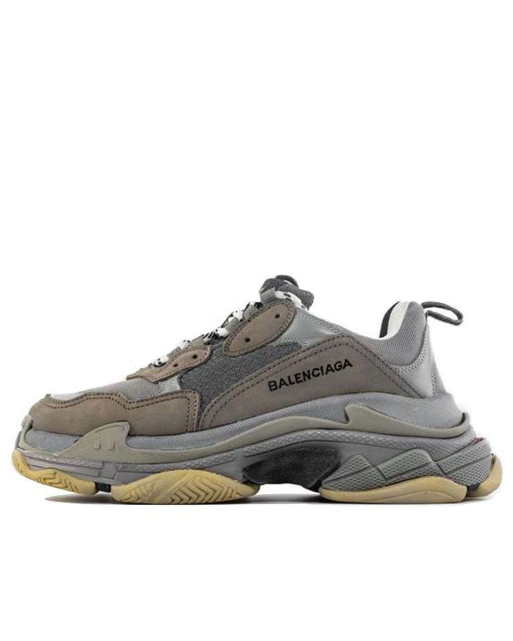 Balenciaga Gray Triple S Sneaker 'Split' for men