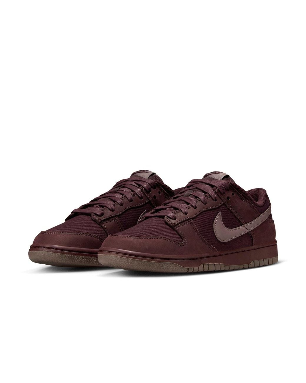 Nike Brown Dunk Low Premium 'Burgundy Crush' for men