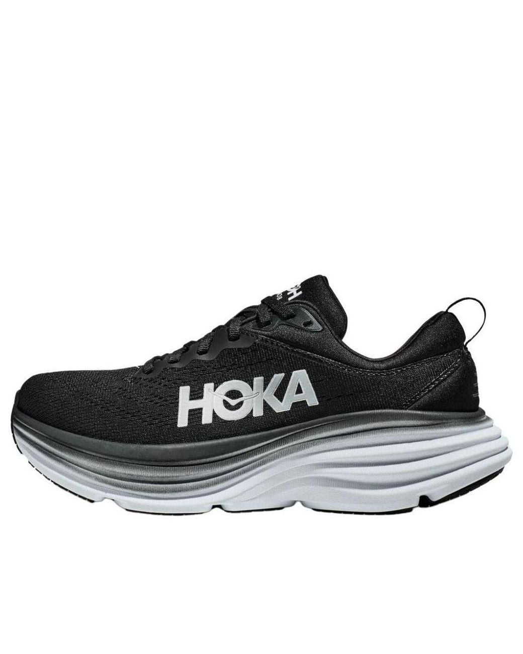 Hoka One One Black Bondi 8 Extra Wide for men