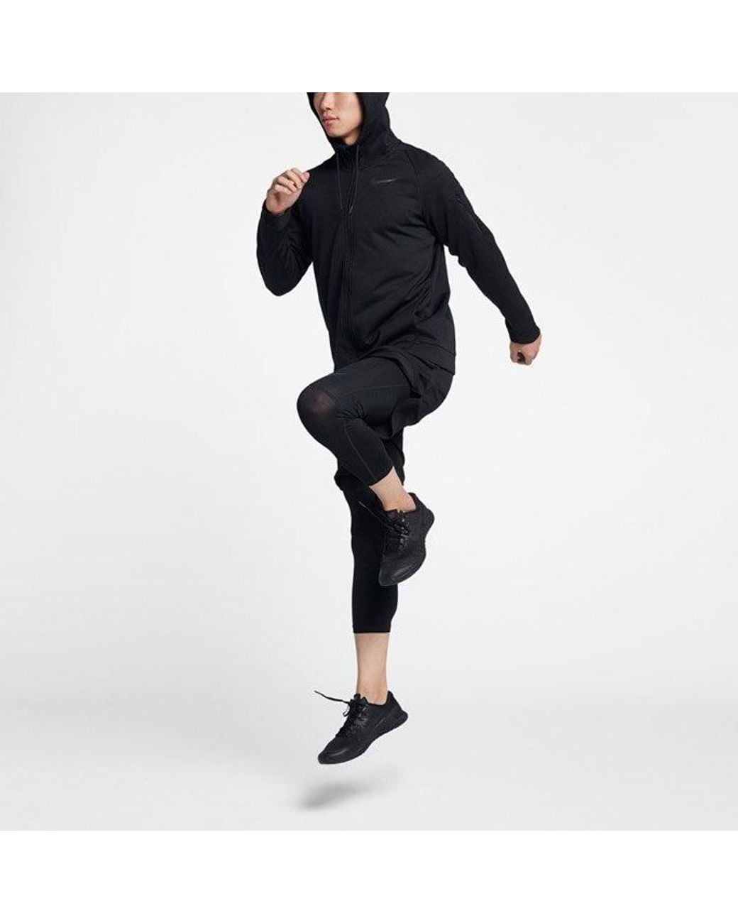 Nike Green As Nk Thrma Sphr Jacket Hd Fz for men