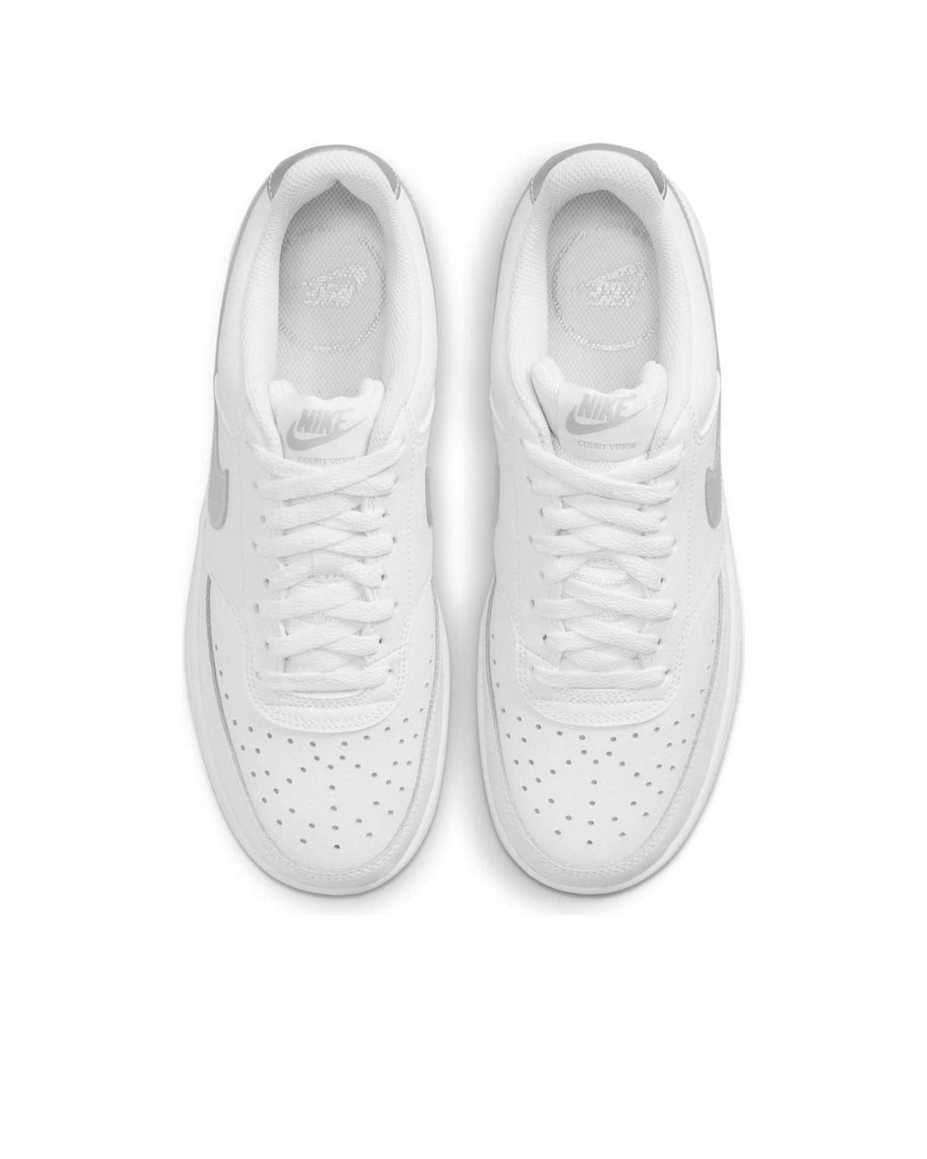 Nike White (Wmns) Court Vision Low Metallic'