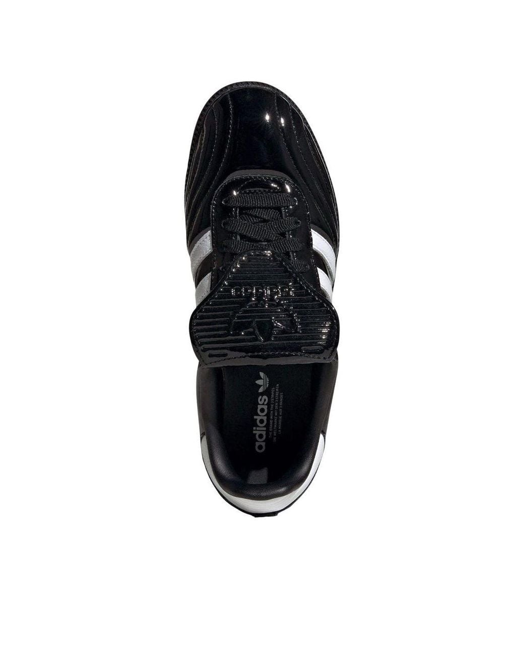Adidas Black Samba Lt Patent Leather" Sneakers