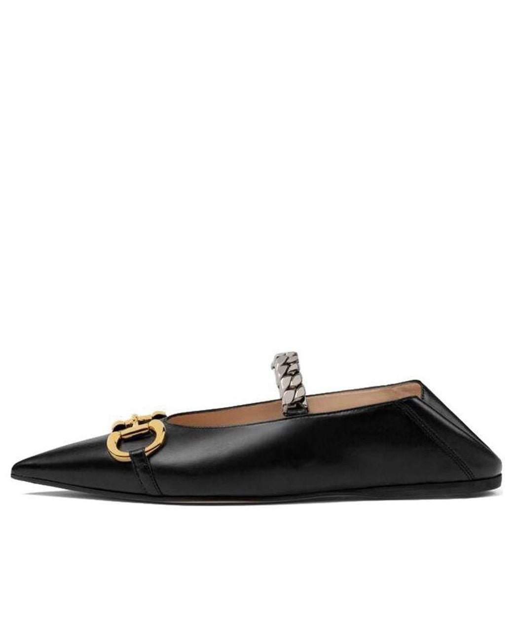 Gucci Black (Wmns) Ballet Flat With Horsebit Leather