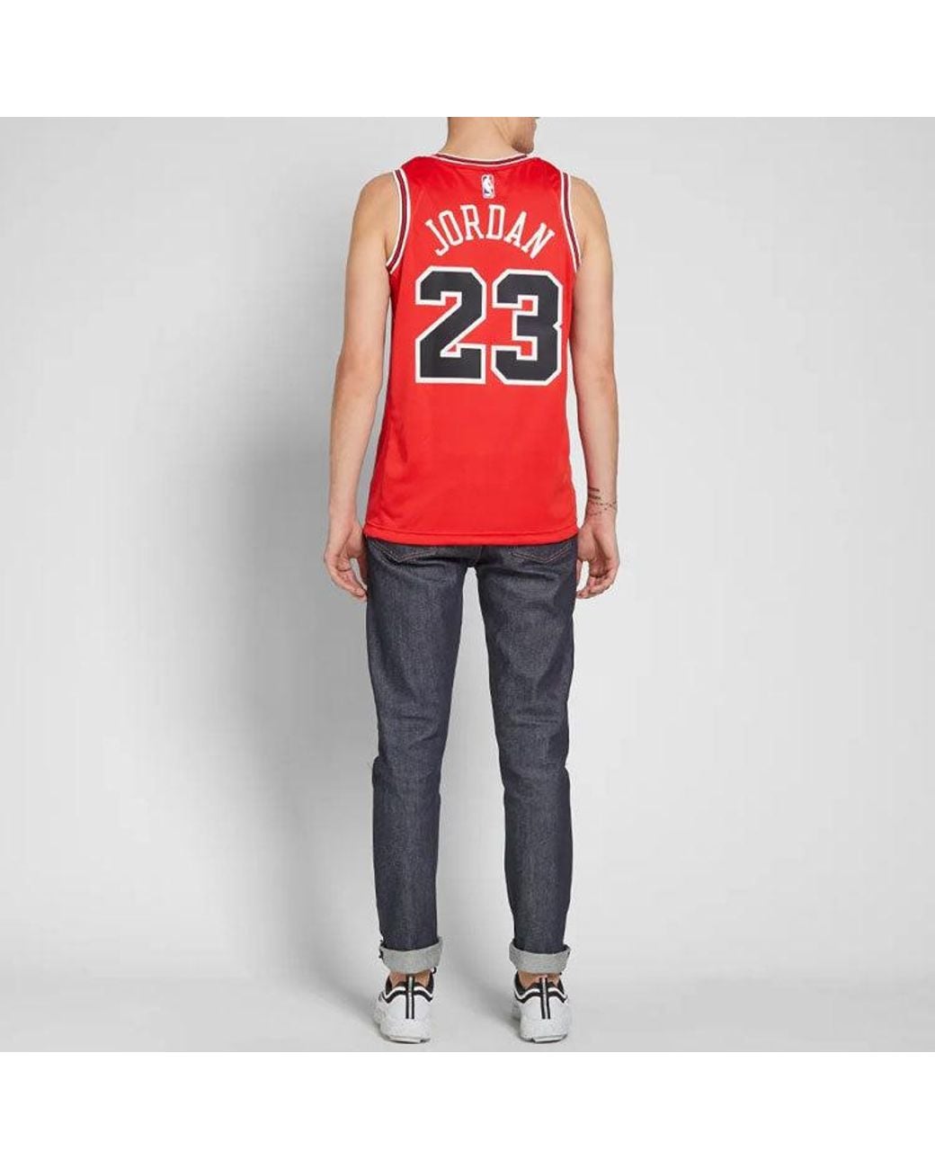 Nike Red Nba Icon Edition Swingman Jersey 'Chicago Bulls No. 23 Michael Jordan for men