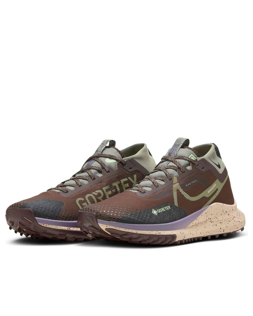 Nike Brown React Pegasus Trail 4 Gtx for men