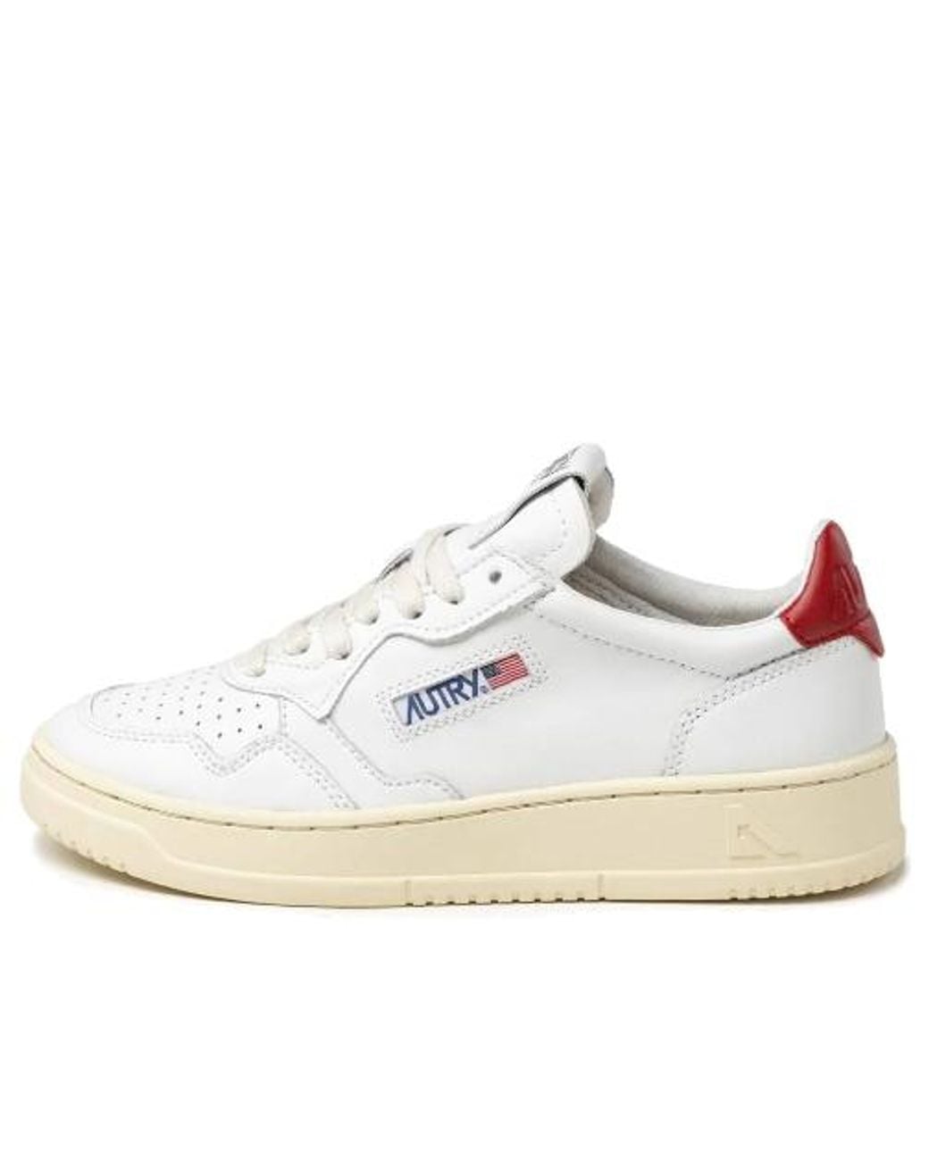 Autry White (Wmns) Medalist Leather Low