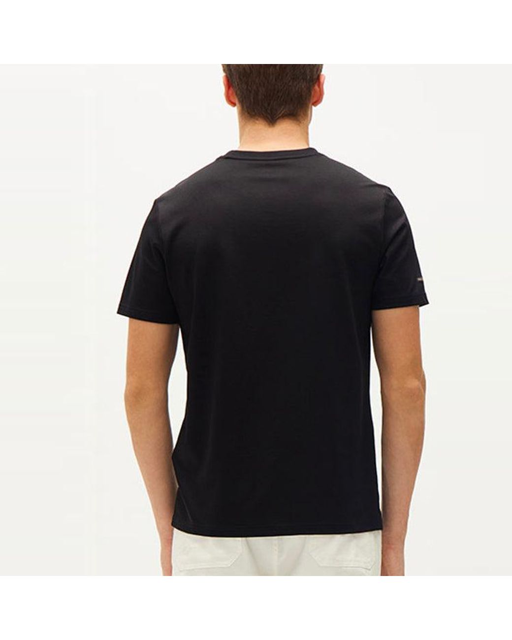 Fila Black Letter Logo Loose Crewneck Short Sleeve for men