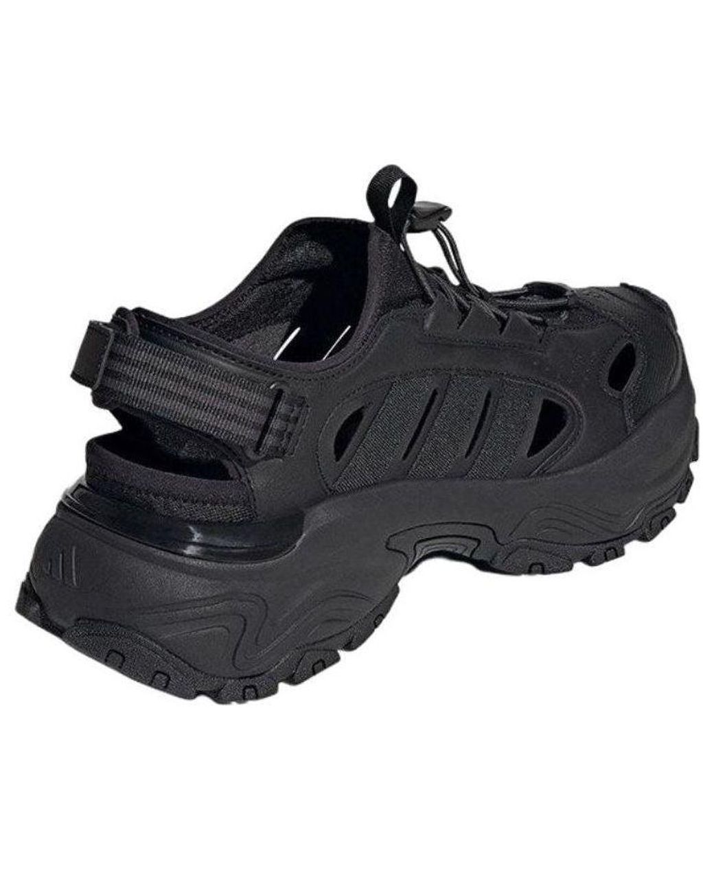 Adidas Black Sneaker Sandals 'Core Six' for men