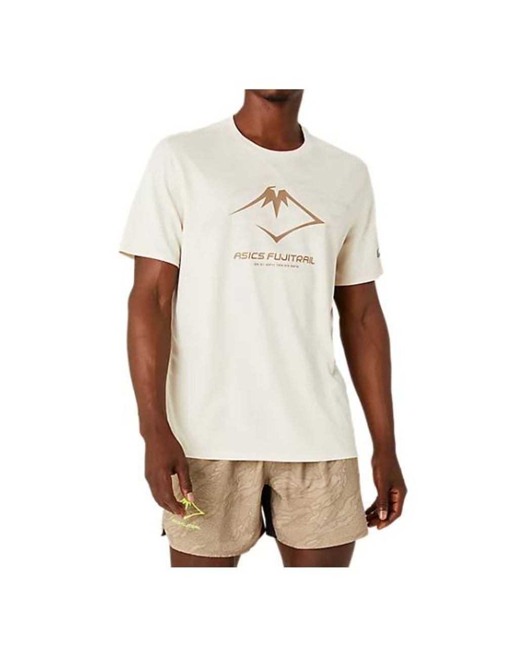 Asics Natural Fujitrail Running T-Shirt 'Oatmeal' for men