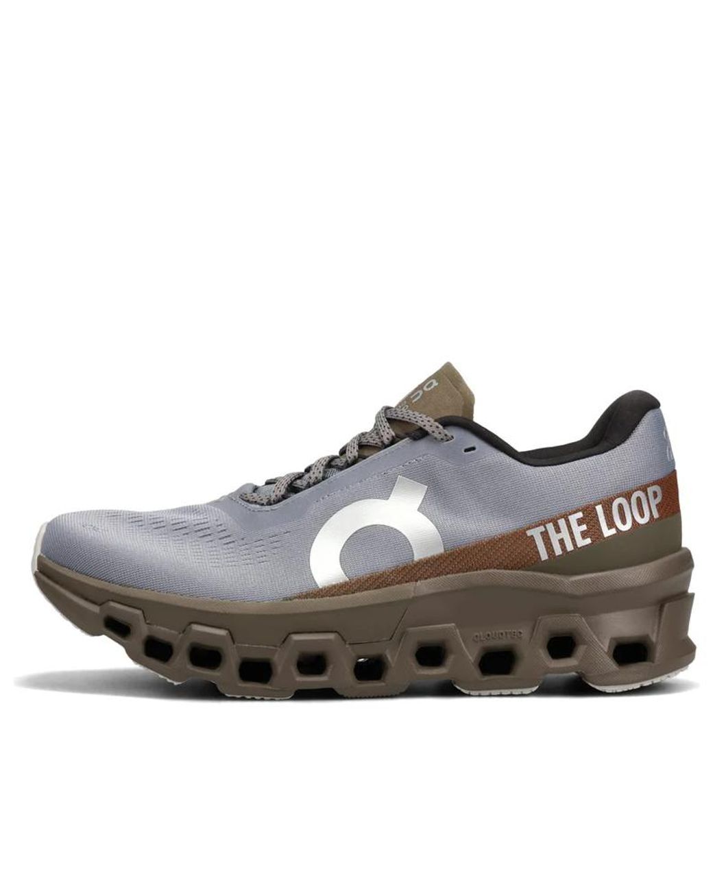 On Shoes Brown X Pleasures X The Loop Cloudmonster 2