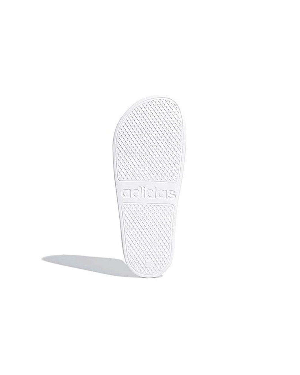 Adidas White Adilette Aqua Slides 'Cloud for men