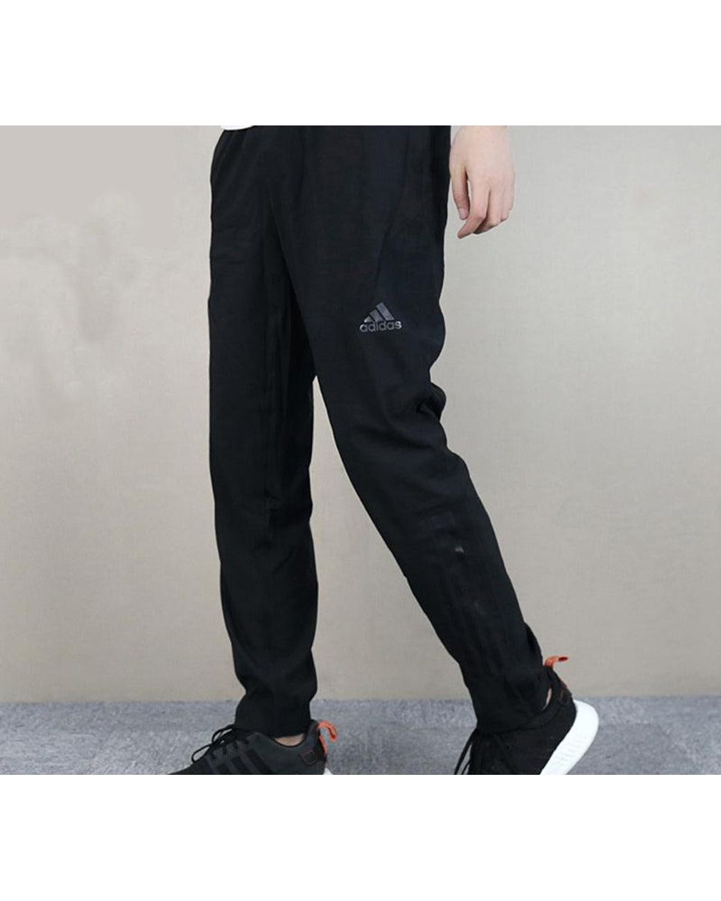 Adidas Black Sports Casual Woven Trousers for men