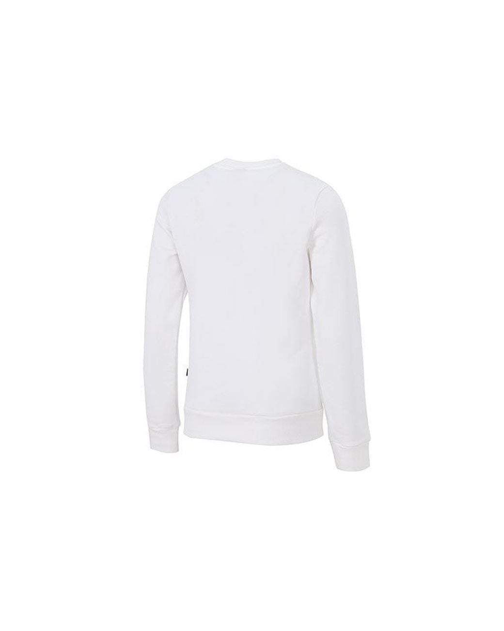 PUMA White (Wmns) Essential Logo Fleece Crew Neck Sweater