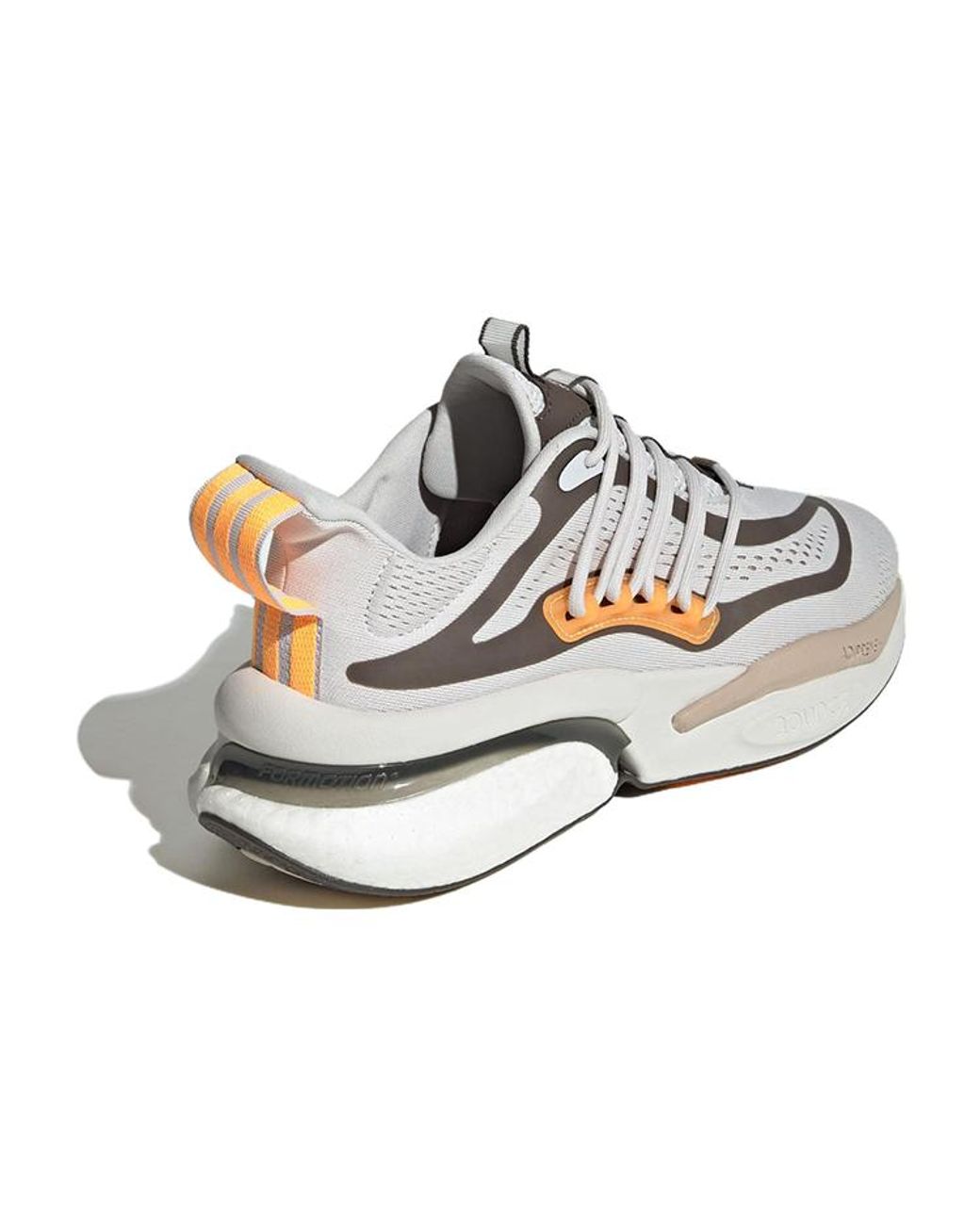 Adidas White Alphaboost V1 Shoes Wonder' for men