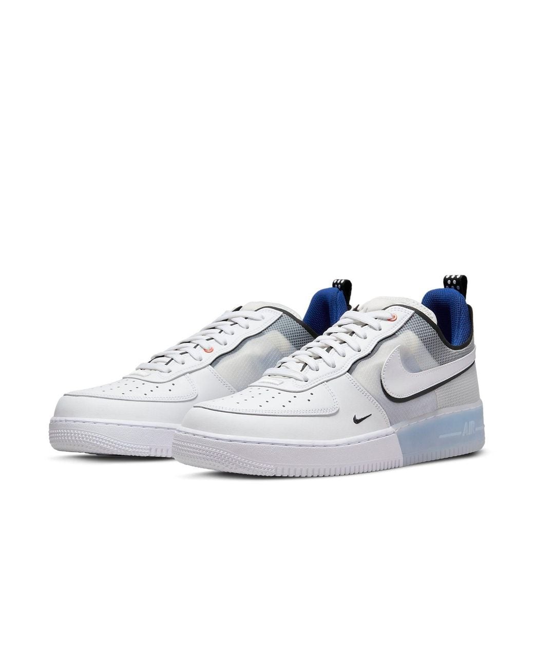 Nike Gray Air Force 1 React Light Photo' for men