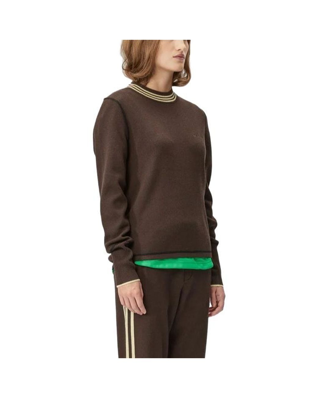 Adidas Black X Wales Bonner Long-Sleeve Knit Sweater 'Dark' for men