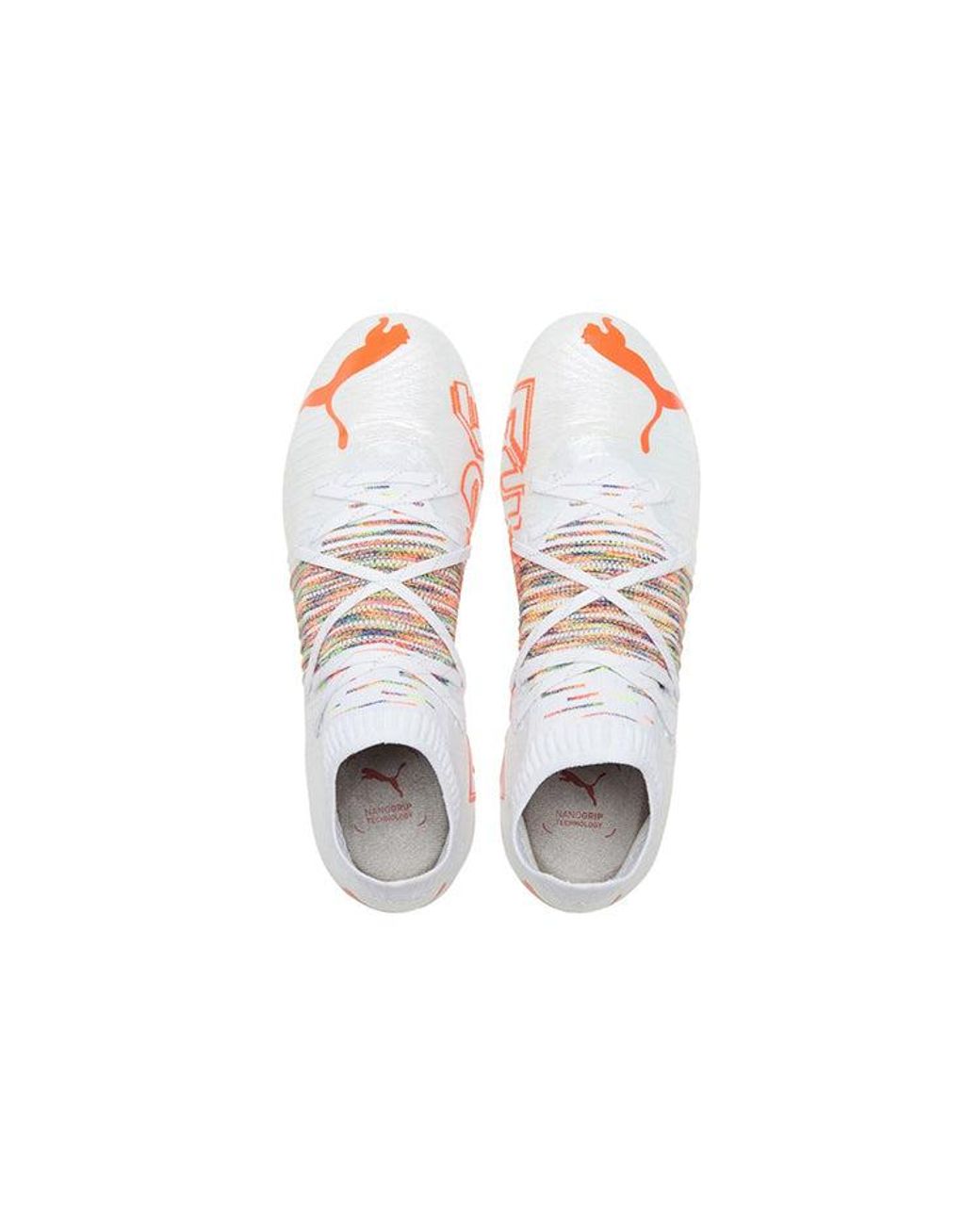 PUMA White Future Z 1.1 Mg Soccer Cleats for men