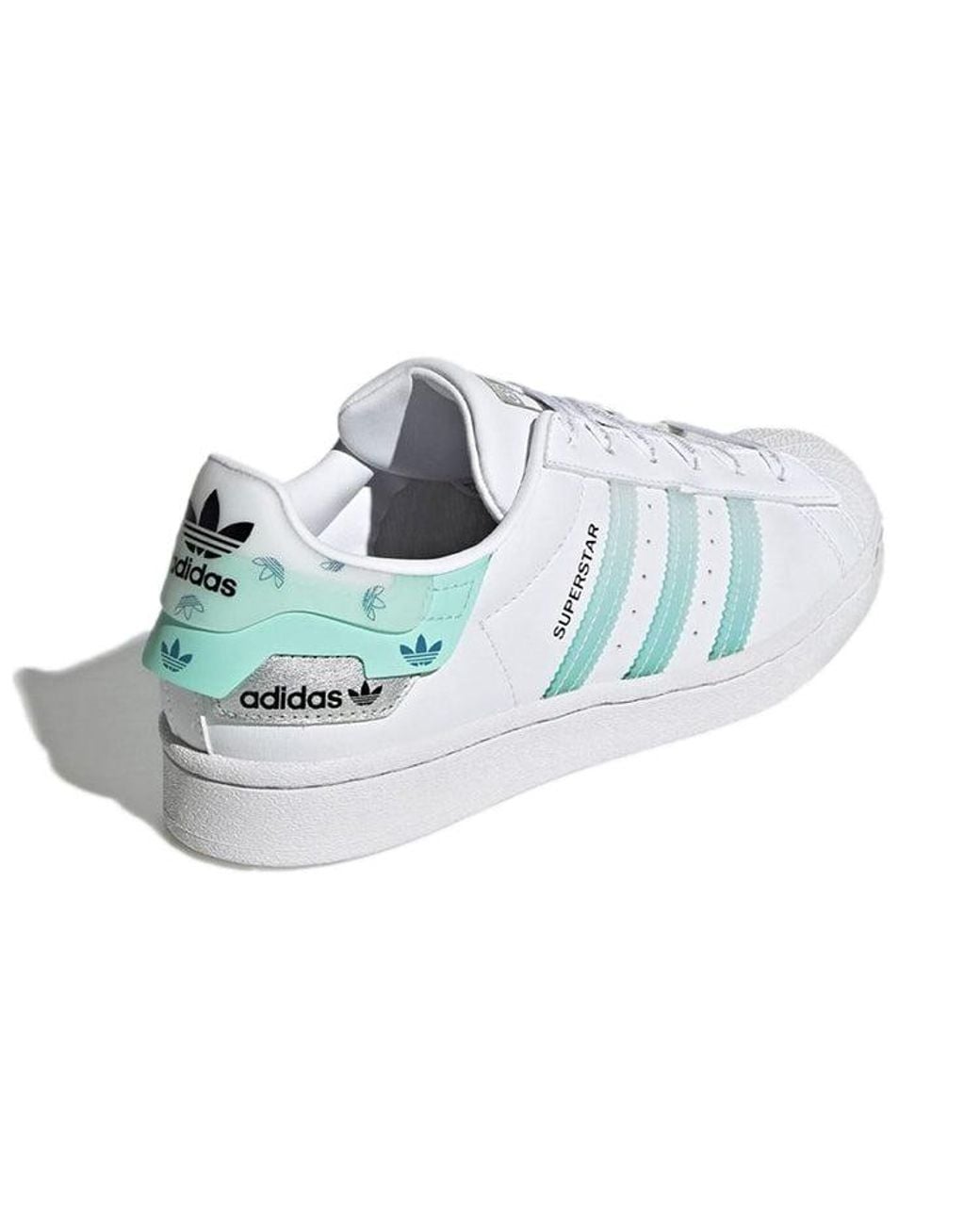 adidas gazelle silver green womens Adidas Superstar Clear Plastic Trainers main image 1