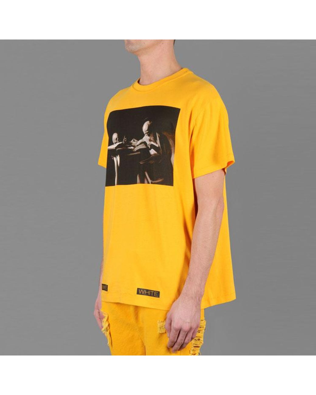 Off-White c/o Virgil Abloh Yellow Ss21 Co Virgil Ablo Ow Tee