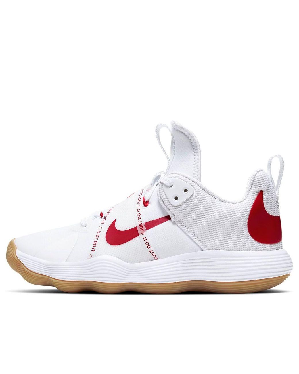 Nike White (Wmns) React Hyperset 'University Gum'