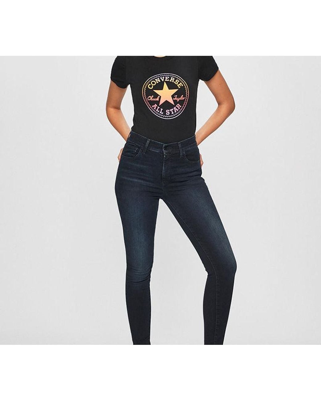 Converse Black (Wmns) Printing Sports Short Sleeve