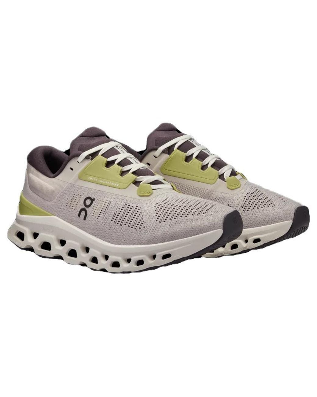 On Shoes Brown (Wmns) Cloudstratus 3 'Pearl Ivory'