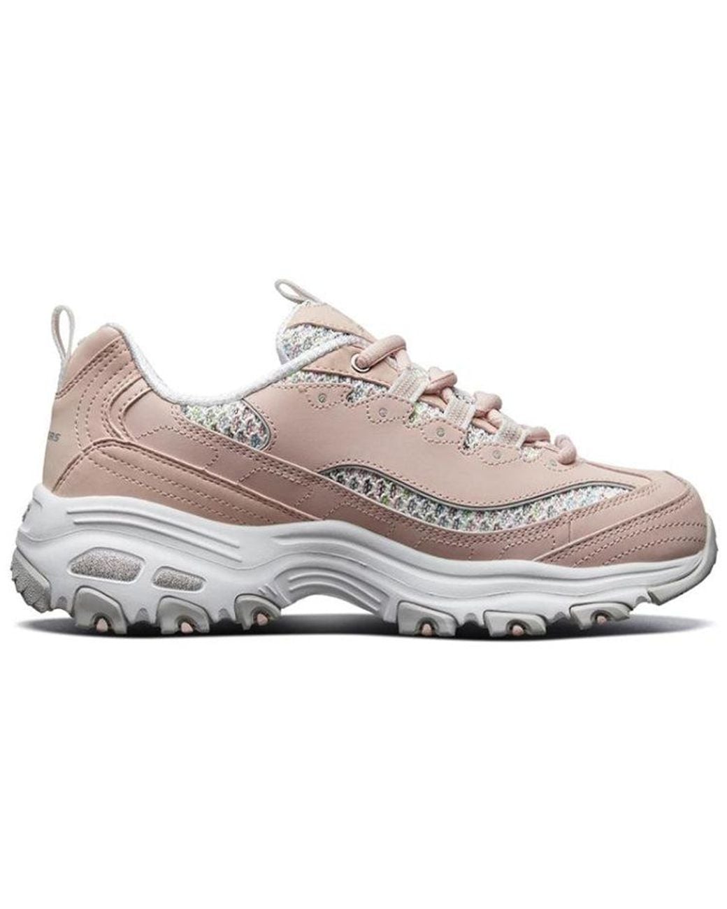 Skechers White (Wmns) D'Lites 1.0 Light