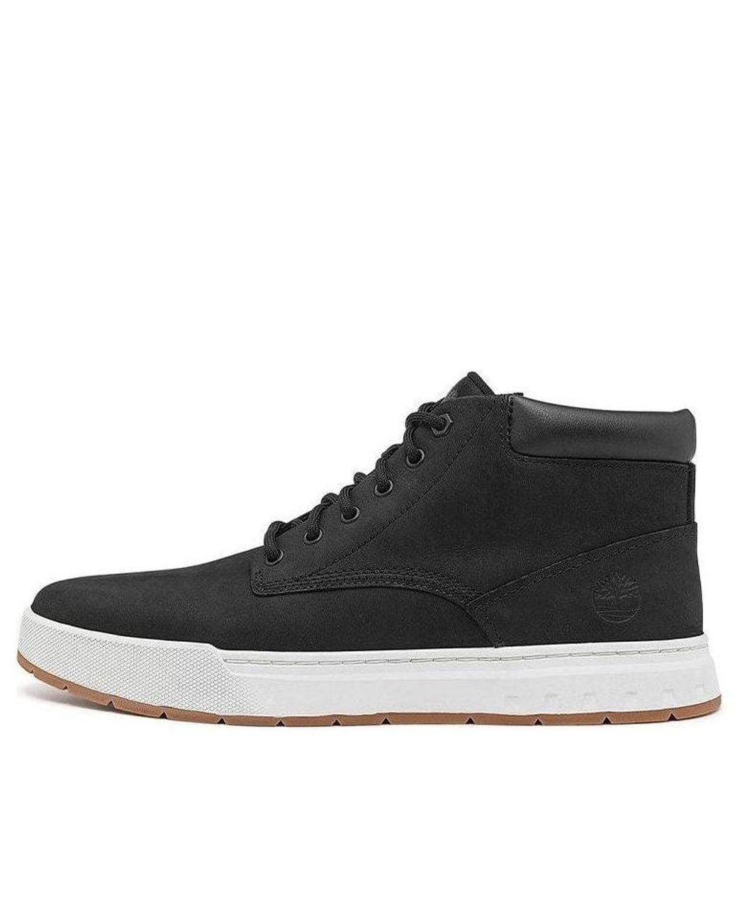 Timberland Black Maple Grove Wide Fit Leather Chukka Boots for men