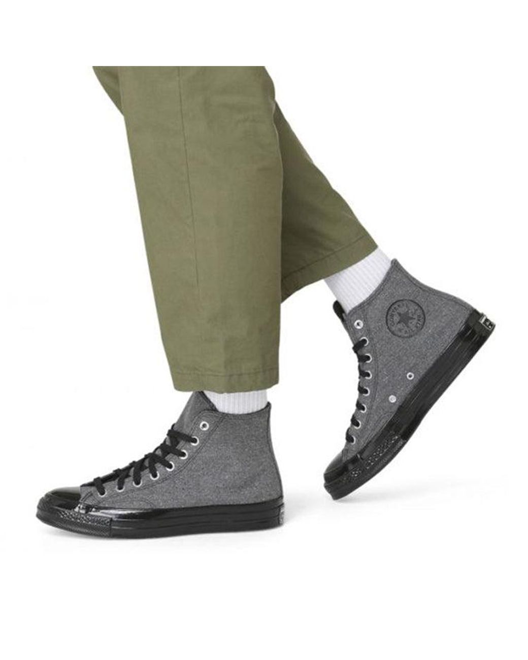 Converse Black Renew 1970S High Top Casual Canvas Shoes