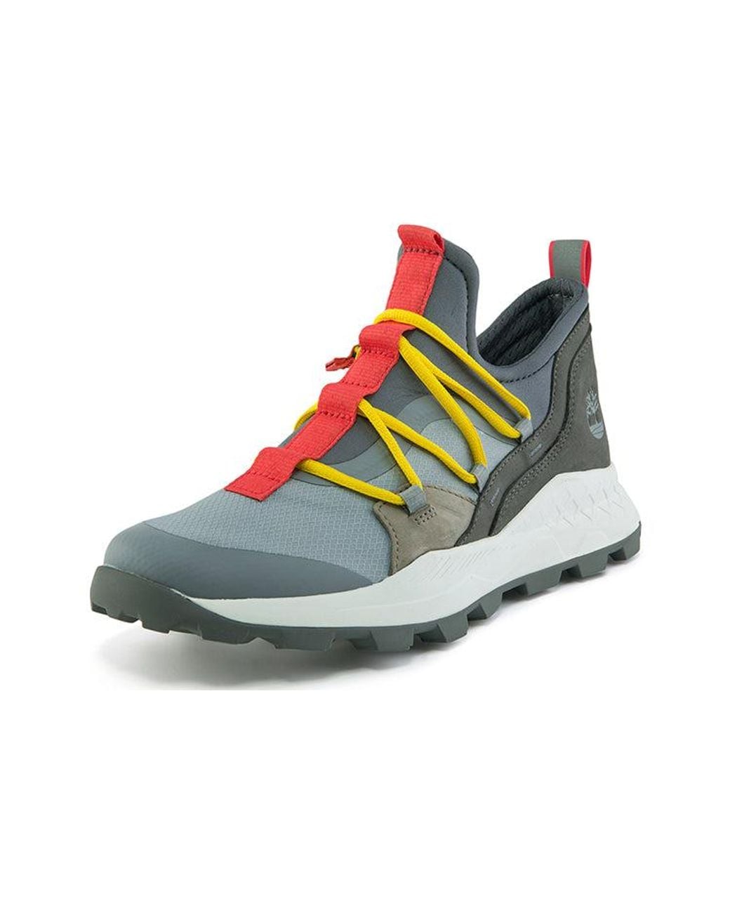 Timberland Blue Brooklyn Leather And Fabric Oxford Trainers 'Medium Mesh With' for men
