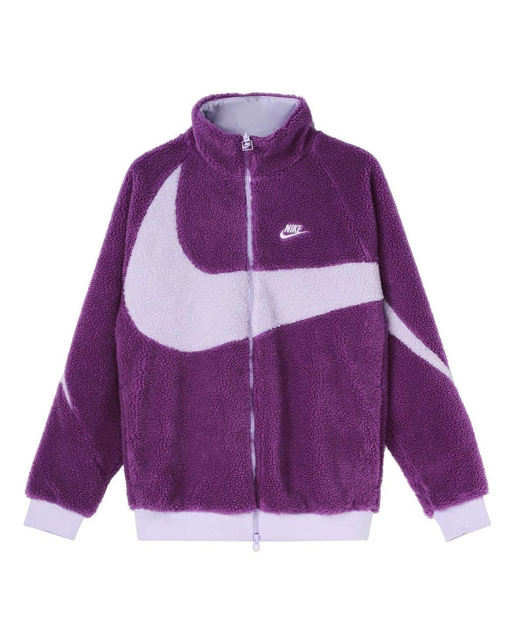 nike fleece reversible jacket