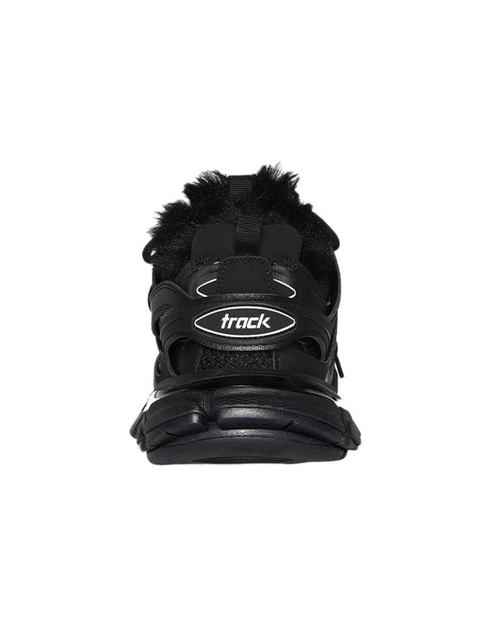 Balenciaga Black (Wmns) Track Sneakers 'Fake Fur'
