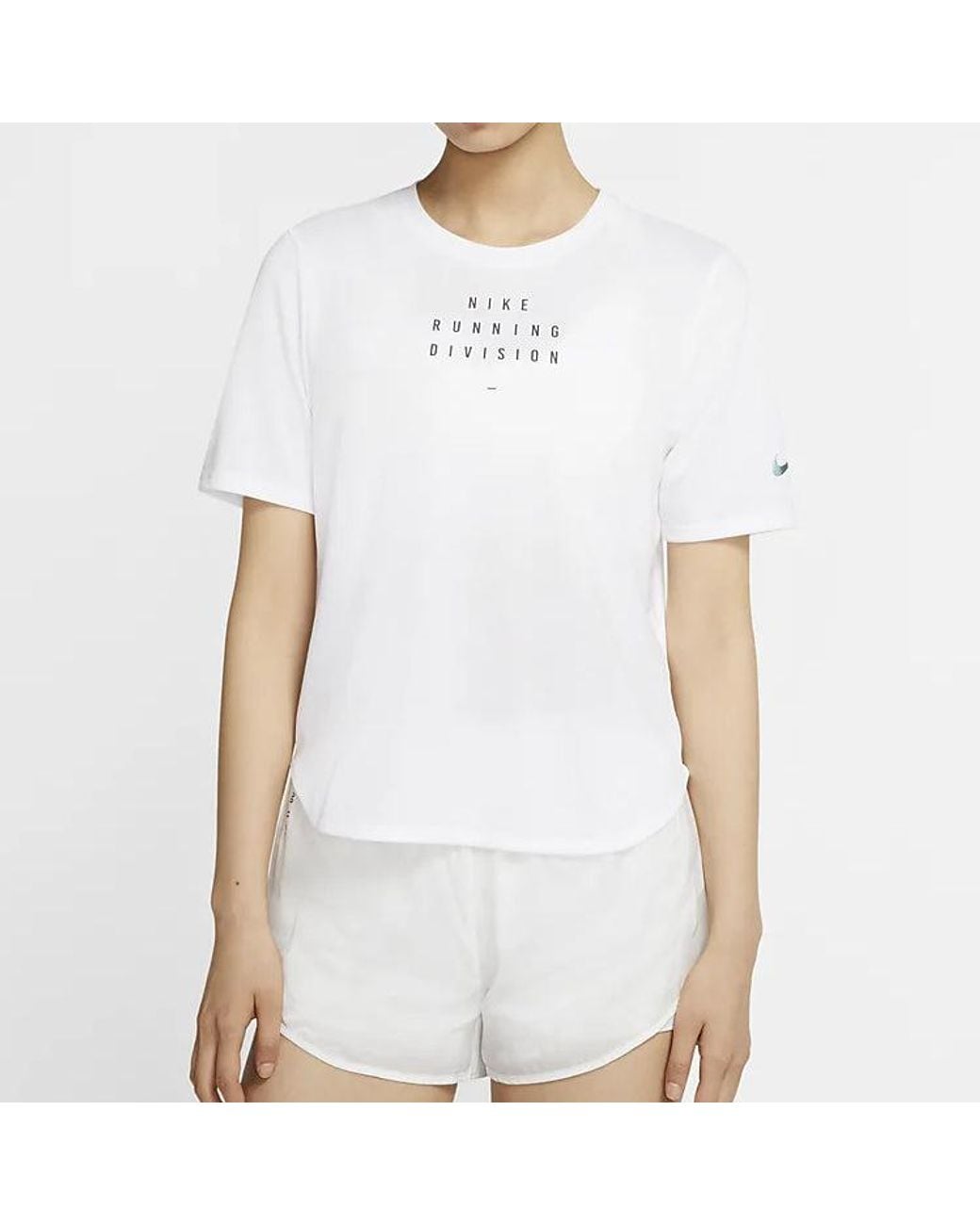 Nike White (Wmns) Ss20 Athleisure Casual Sports Short Sleeve
