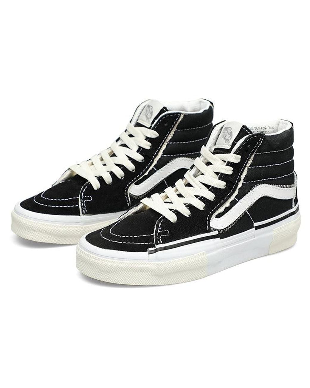 Vans Black Sk8-Hi Reconstruct for men