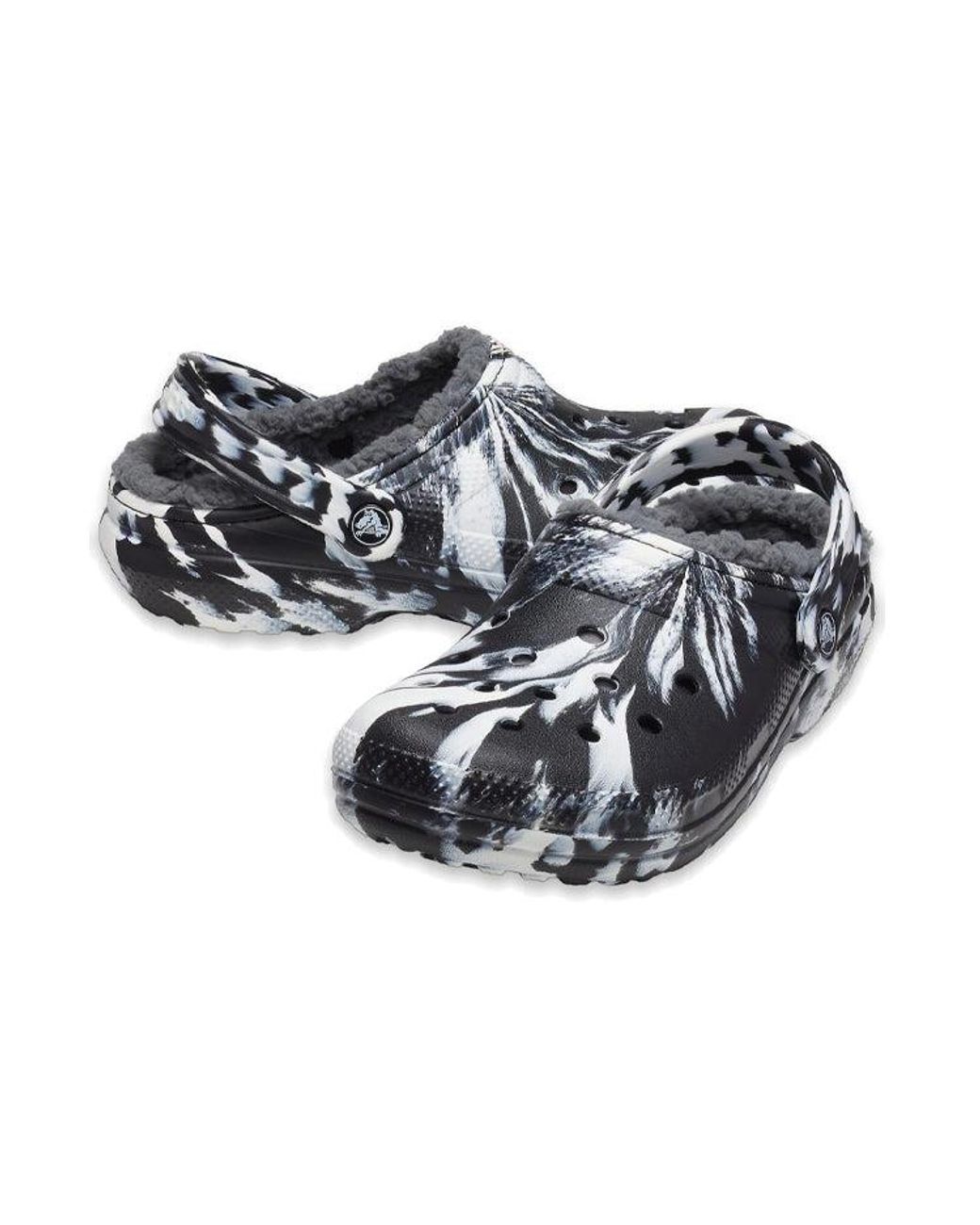 CROCSTM Blue (Wmns) Classic Lined Clog Outdoor Sandals 'Marbled'