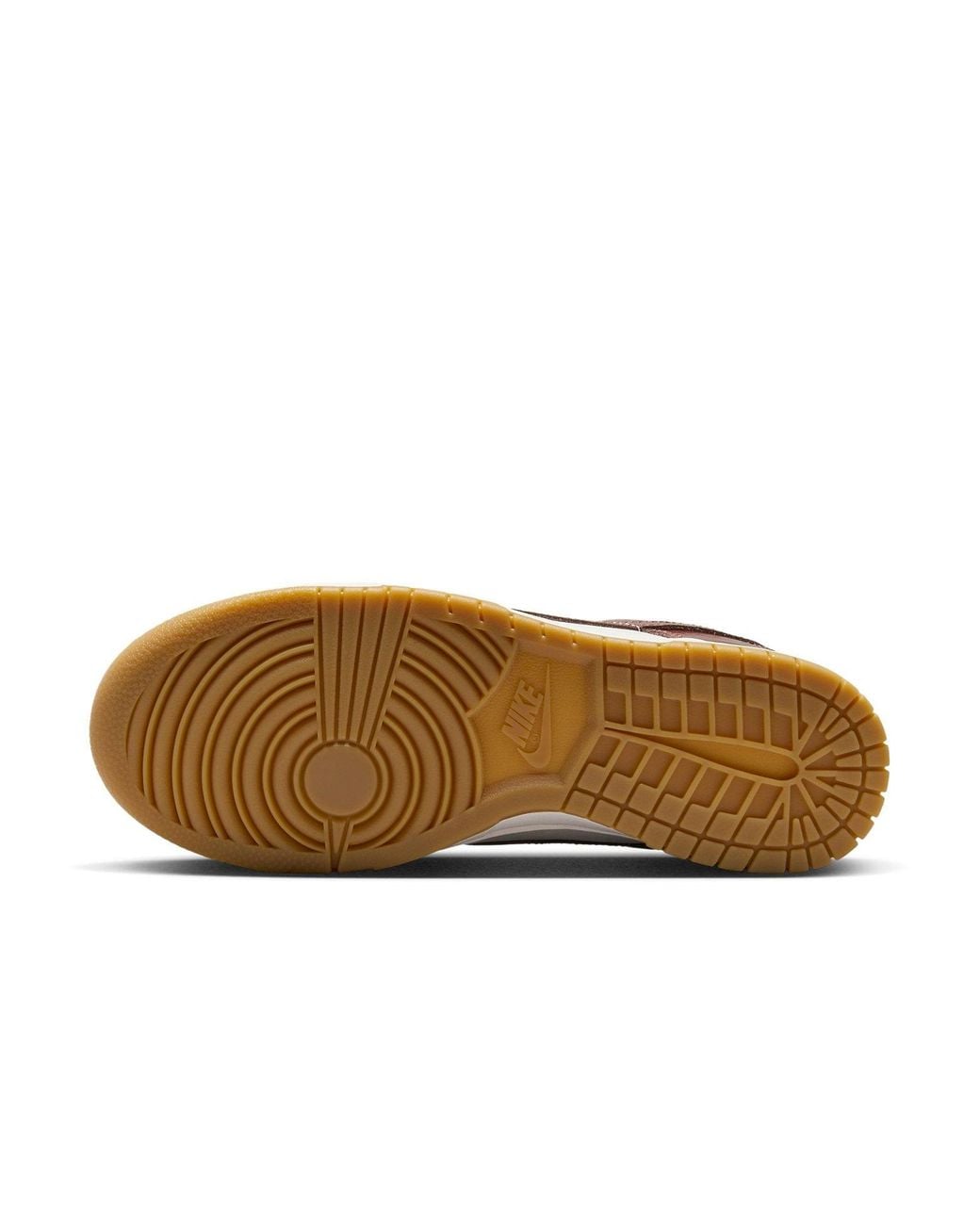 Nike Brown Dunk Low Croc-Effect Leather-And Suede Sneakers