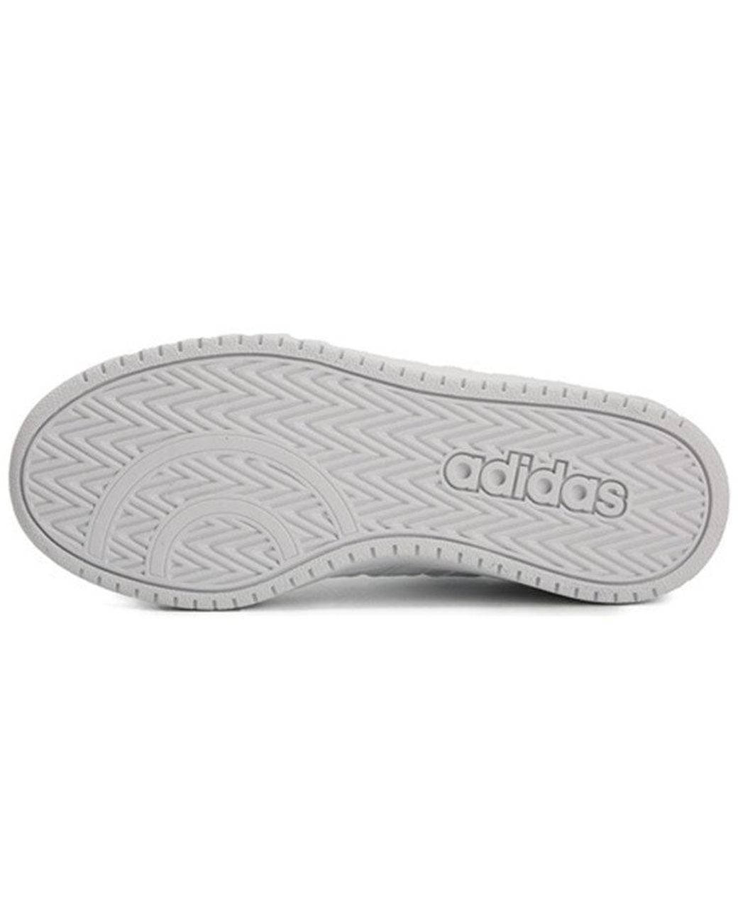 Adidas White (Wmns) Hoops 2.0 Embroidered