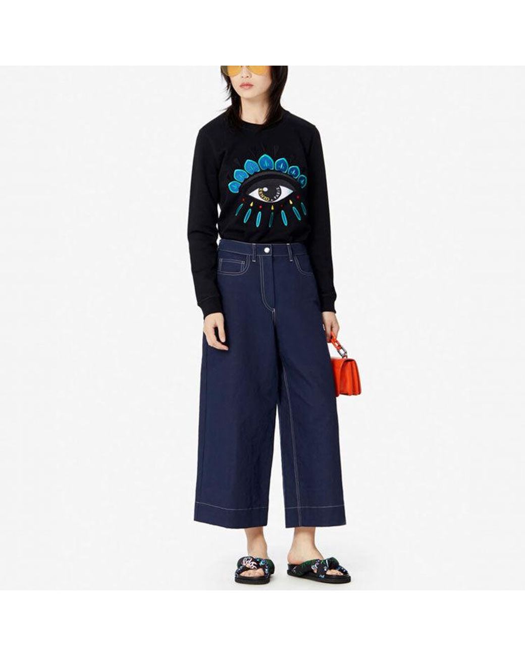 KENZO Black (Wmns) Casual Pullover Long Sleeves Hoodie