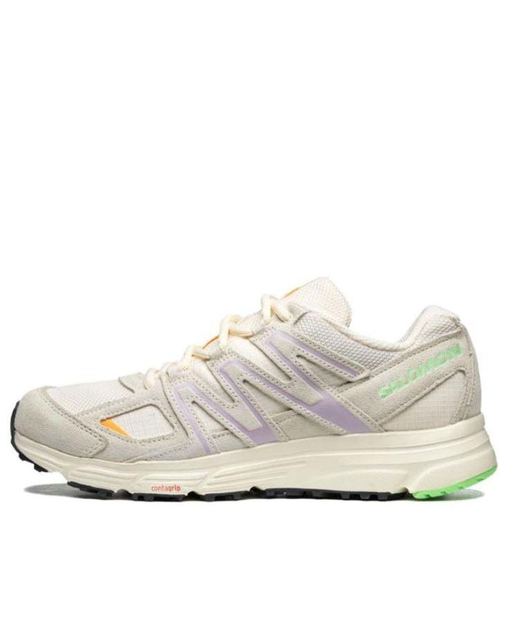 Salomon White X-Mission 4 Suede 'Vanilla' for men