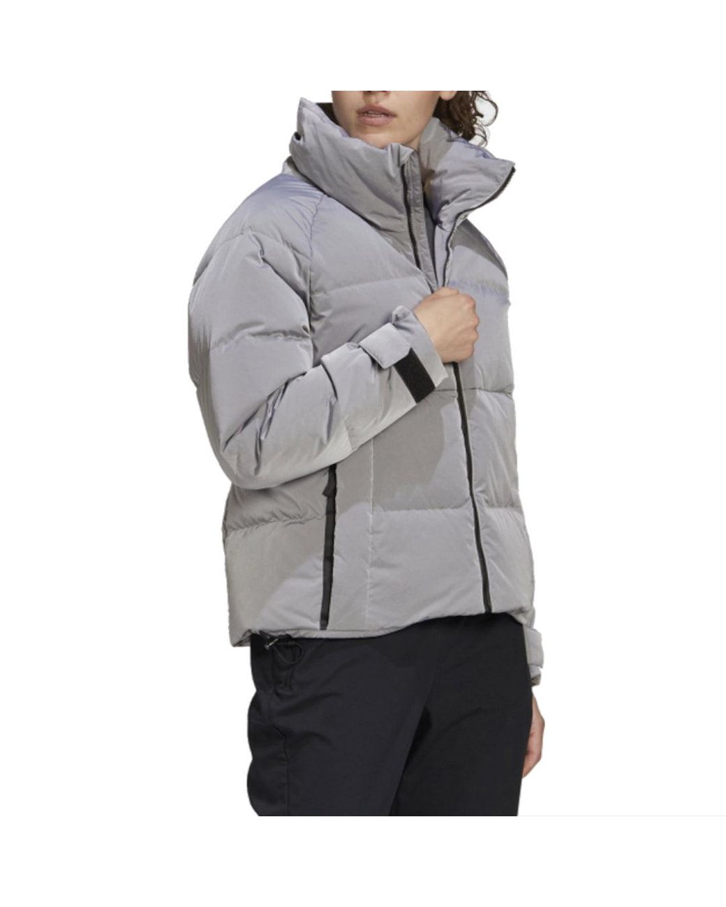 Adidas Gray (Wmns) Glam On Puff Jacket Asia Sizing