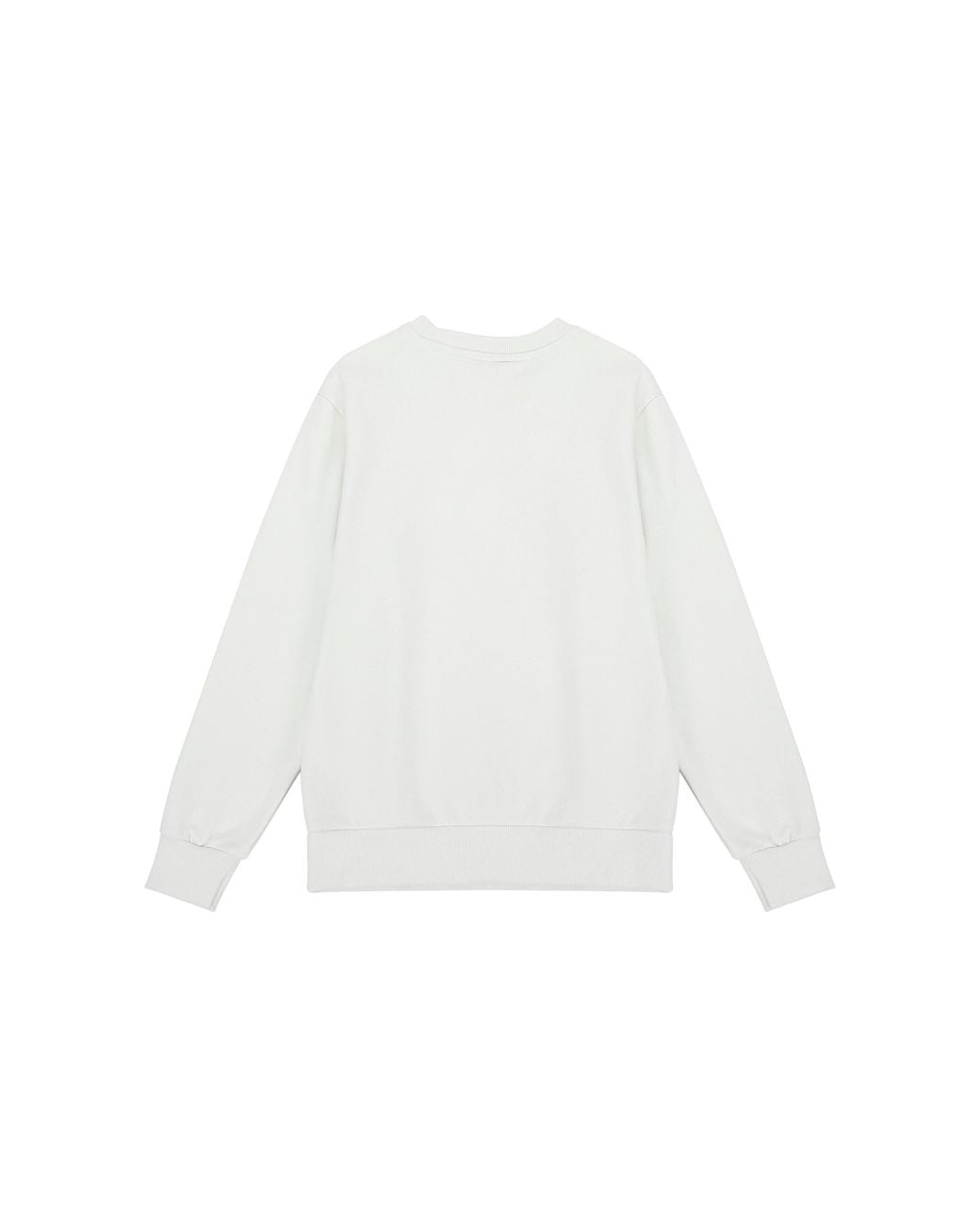 New Balance White Solid Color Round Neck Sports Pullover