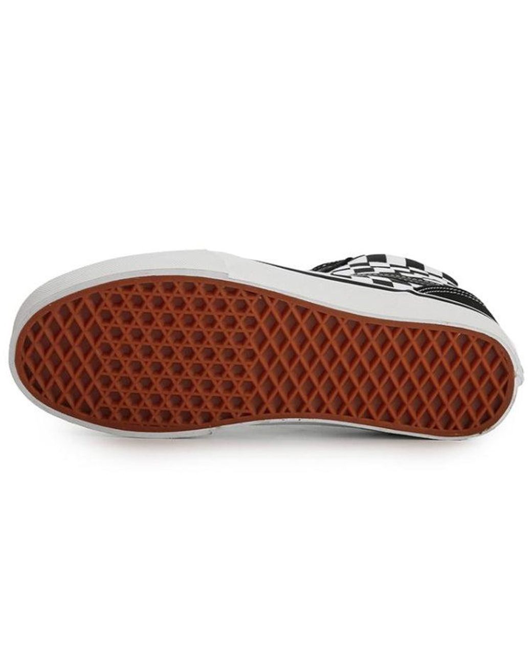 Vans Black Ward High 'Checkerboard' for men