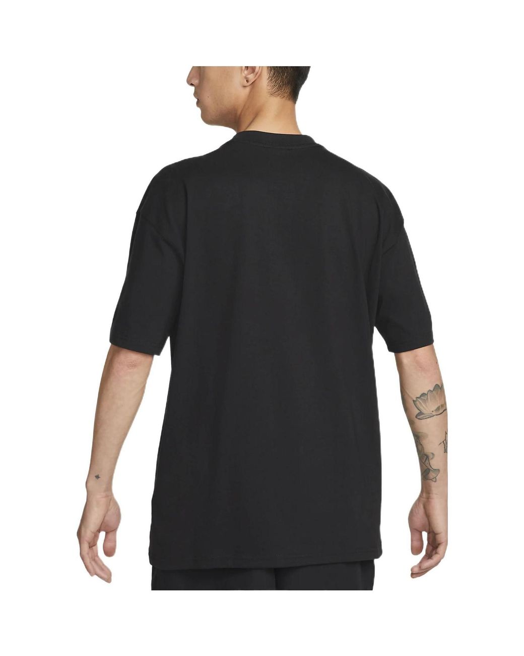 Nike Ss22 Acg Alphabet Pattern Round Neck Pullover Short Sleeve Black for men