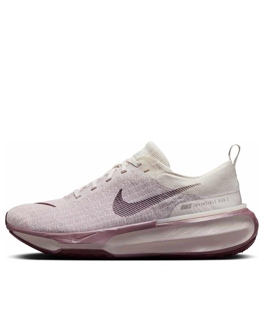 Nike Gray Zoomx Invincible Run 3 'Phantom Burgundy Crush' for men