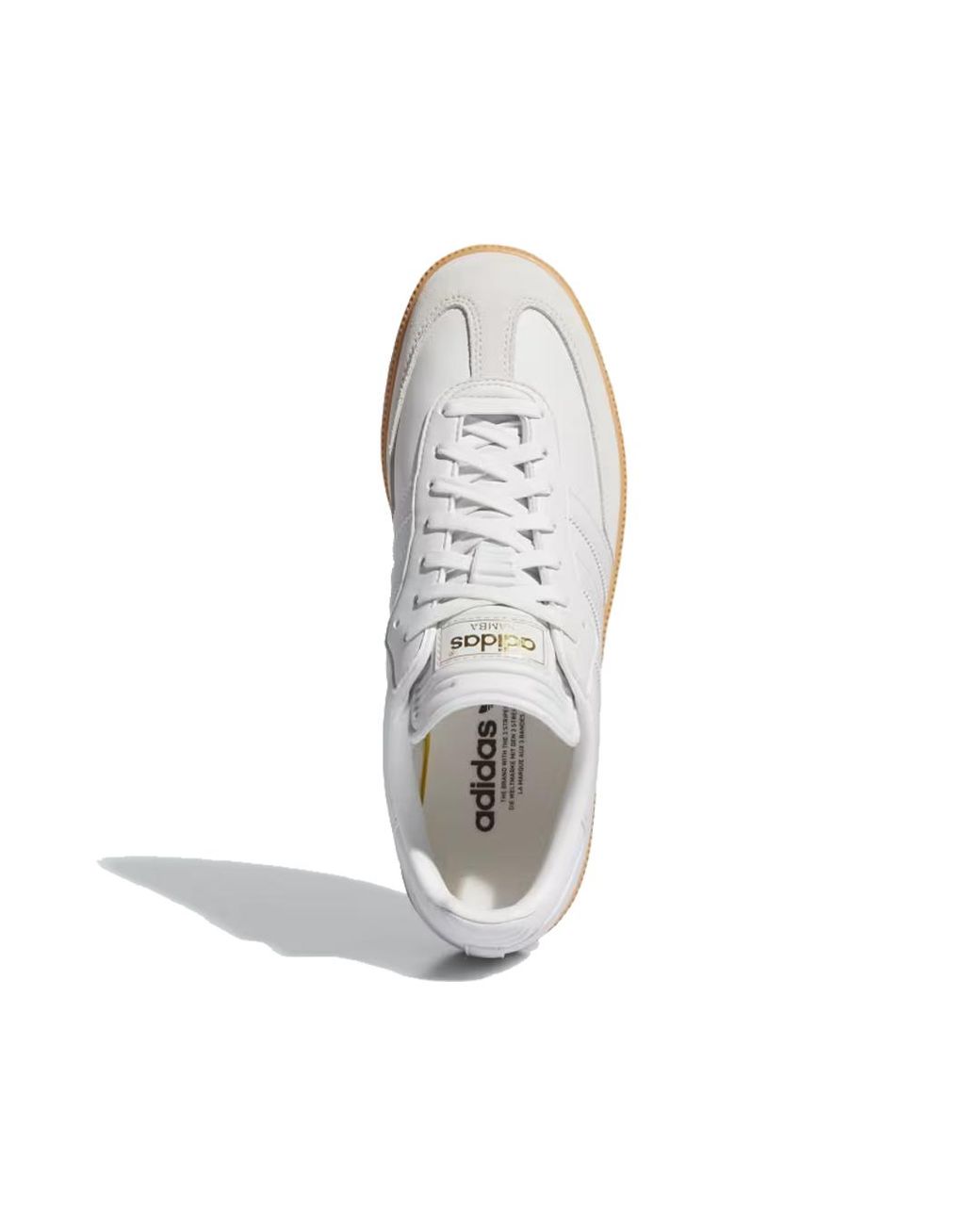 Adidas White Samba Golf 'Crystal Gum' for men