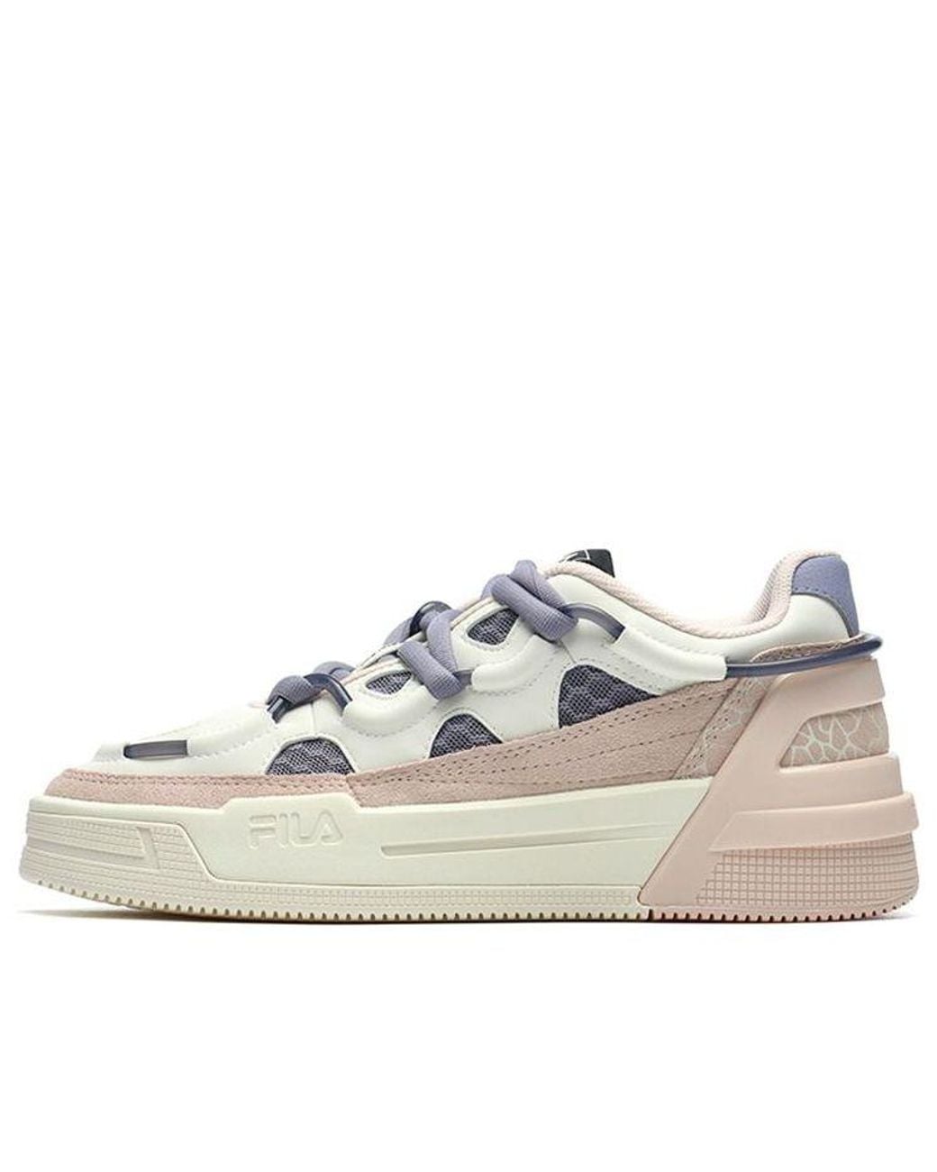 Fila White (Wmns) Salto Shock Absorption Non-Slip Low Tops Retro