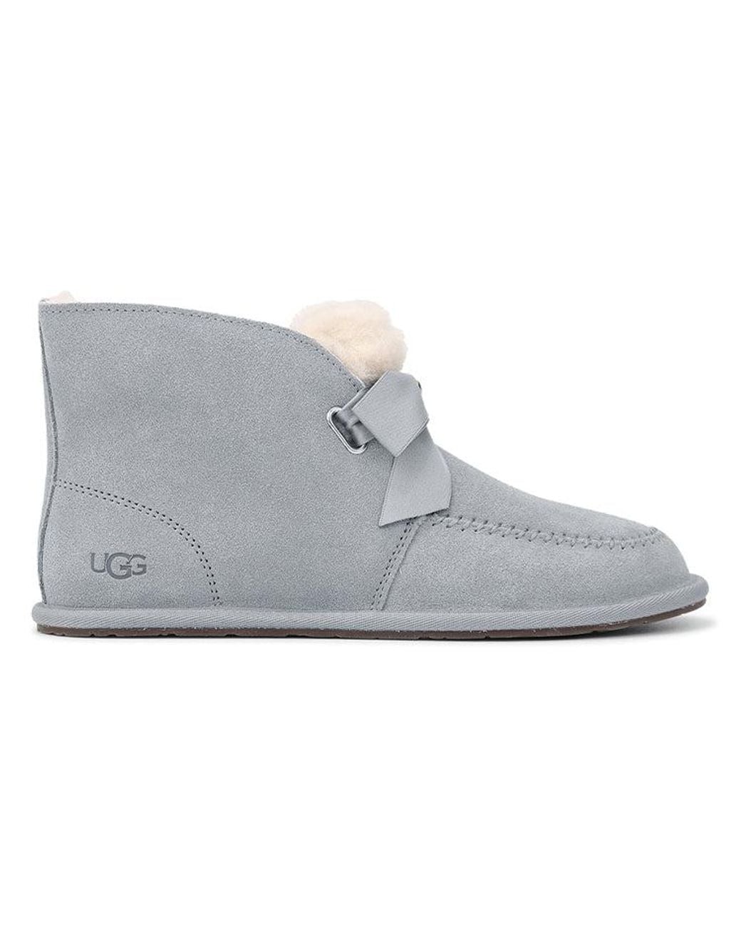 Ugg Gray (Wmns) Kallen Lace Lacing Mid Tops Fleece Lined